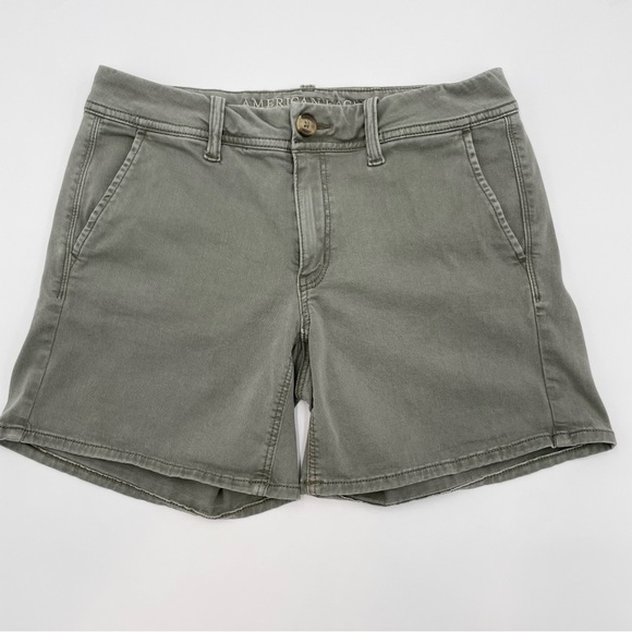American Eagle Shorts Women Size 6 Military Green Super Stretch X Summer Casual - Picture 1 of 9